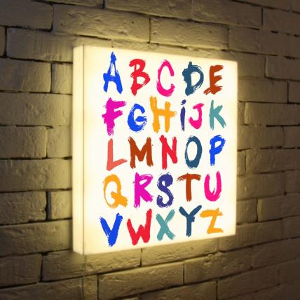 Лайтбокс -quot-Alphabet 2-quot- 45x45-004