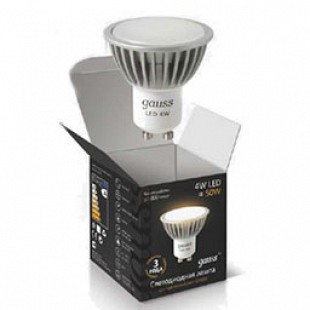 Лампа светодиодная GU10 4W 4100K софит матовый EB101506204