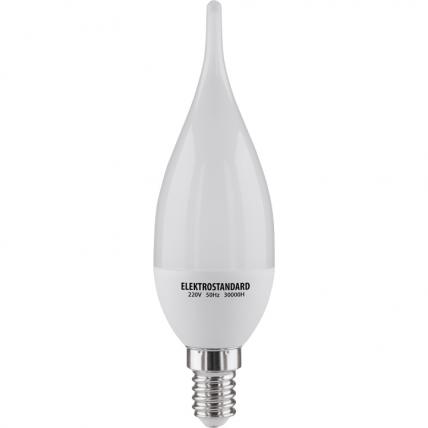 Лампа светодиодная SMD E14 6W 4200K свеча на ветру матовая 4690389054983